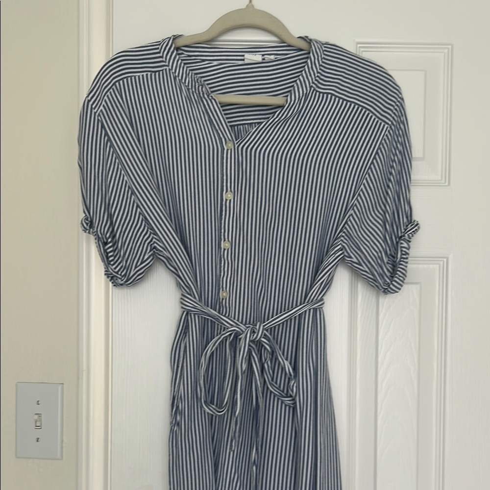 GAP Striped Blue and White Dress